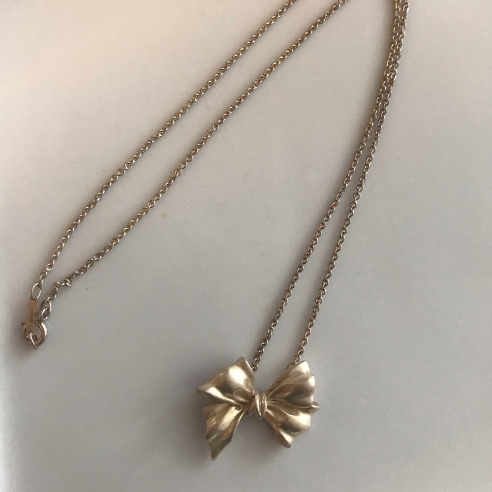 Authentic Tiffany & Company Bow Necklace